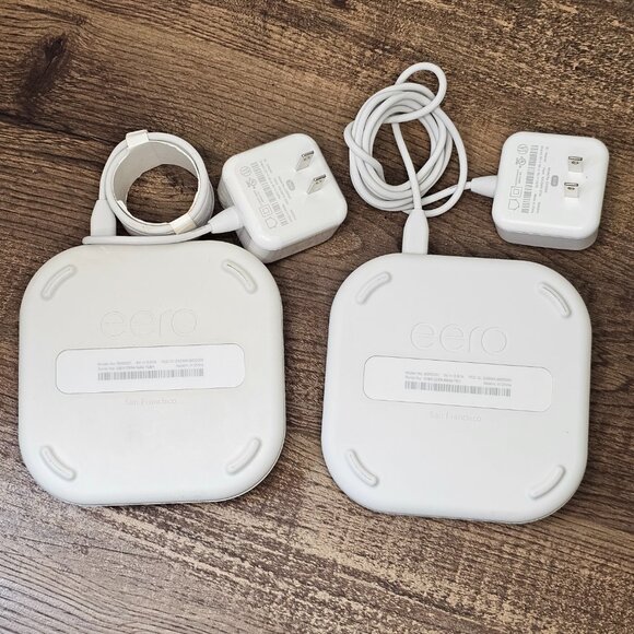 (Set of 2) Amazon Eero Pro Mesh Wifi Router/Extender (2nd gen) B010001 - Picture 2 of 5